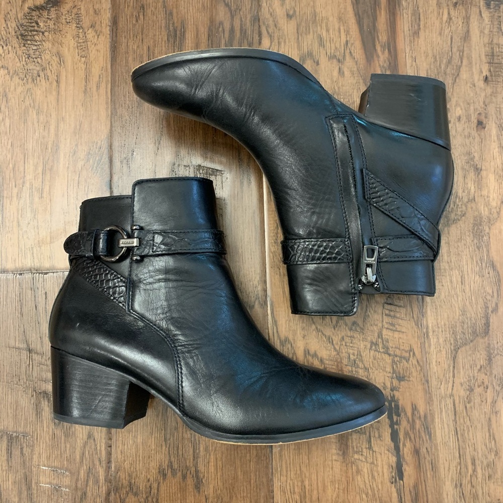 Coach ankle booties